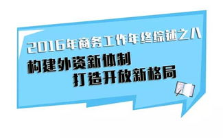 2016年商务工作年终综述之八丨构建外资新体制 打造开放新格局
